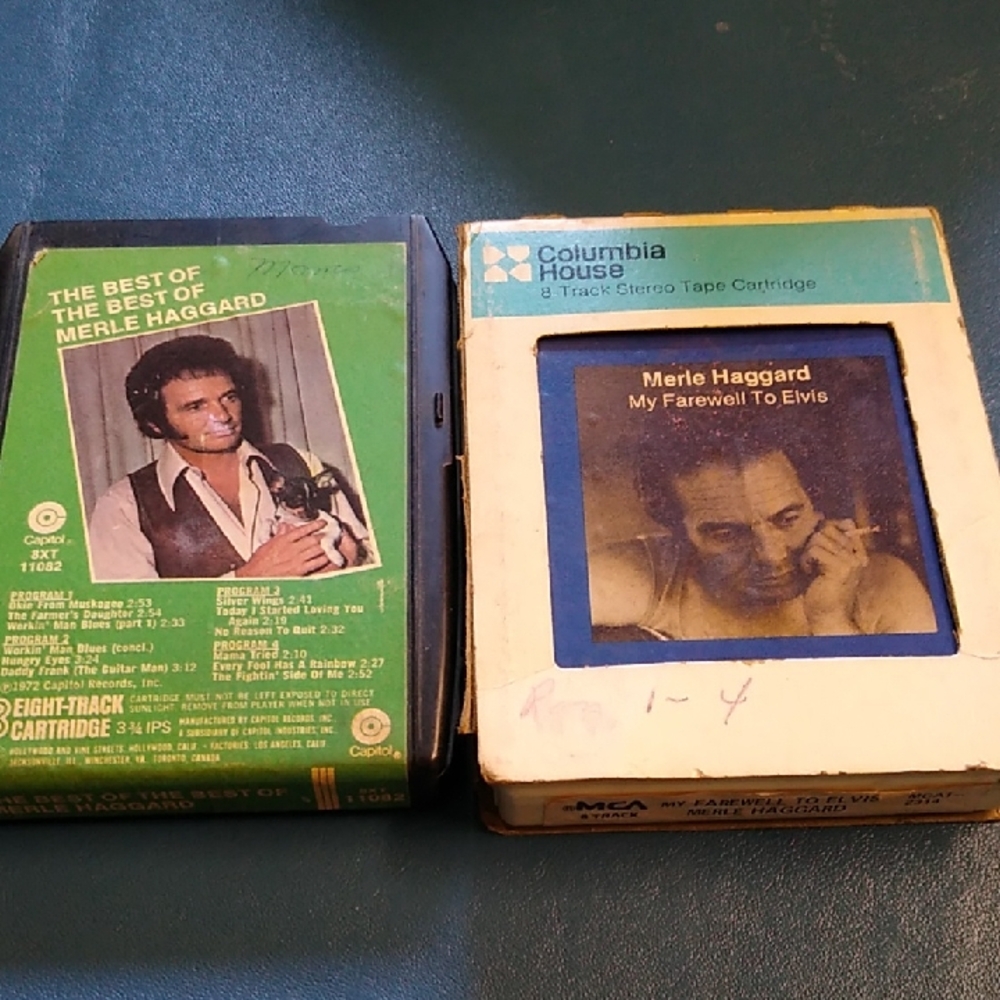 Merle Haggard 8 Track Stereo Tape Cartridge - 8 Track Untried